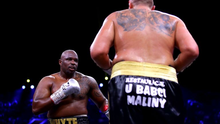 Whyte's name was cleared just one day before the fight