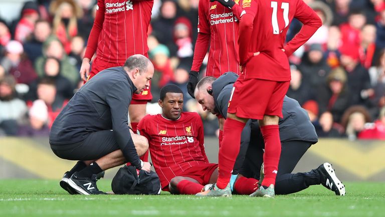 Gini Wijnaldum has a muscle injury, but its severity is still unknown