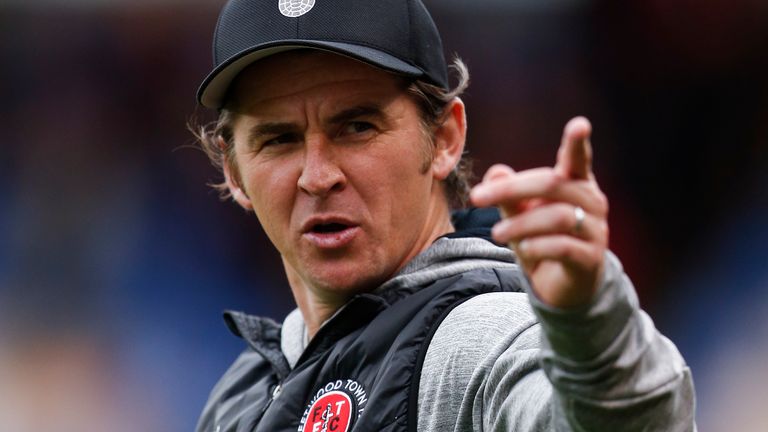 Joey Barton comenzó a administrar Fleetwood Town en junio de 2018