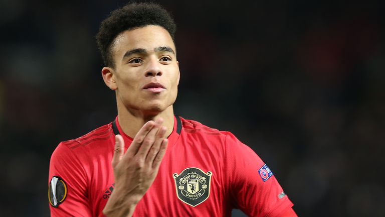 Mason Greenwood is the youngest player to score a brace in major European competition for Manchester United, aged 18 years