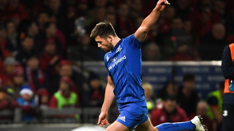 Ross Byrne kicked two first half penalties, and Leinster held out in the second half to clinch victory 