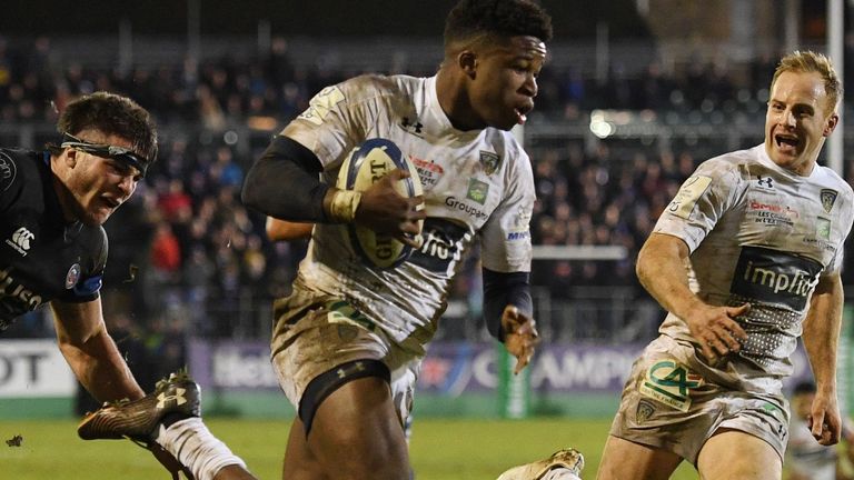 Samuel Ezeala scored two second-half tries and created another on his Champions Cup debut