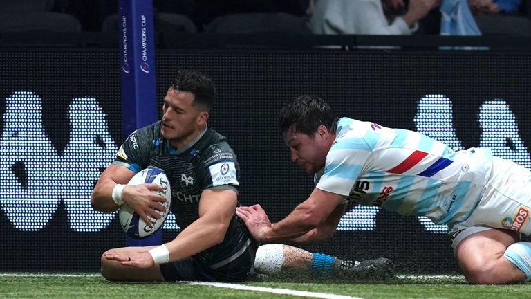 Shaun Venter was one of the Ospreys players who managed to get over for a try