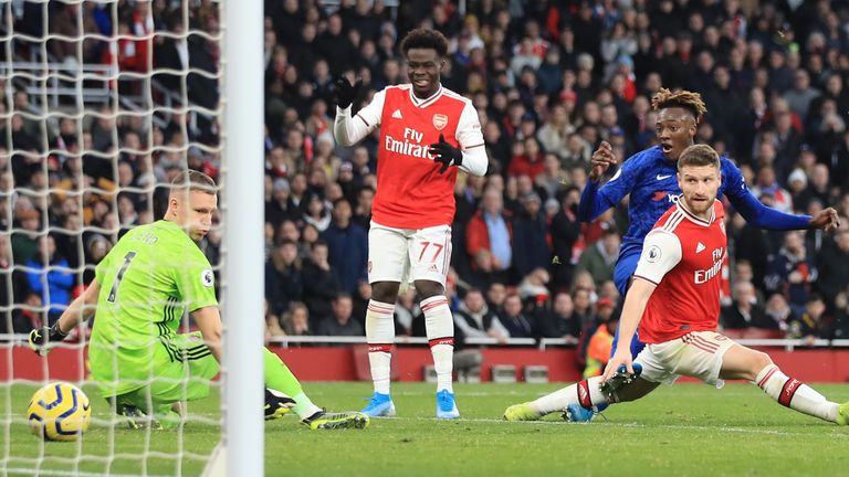 Tammy Abraham scored a late winner for Chelsea at the Emirates