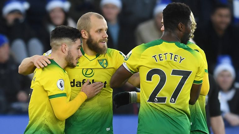 Teemu Pukki gave Norwich the lead against Leicester on Saturday