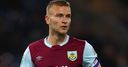 Burnley's Gibson training with Middlesbrough