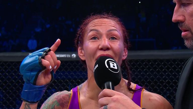 Cris Cyborg says she is happy to be a Bellator champion as she dreams of one day competing in a Grand Prix tournament