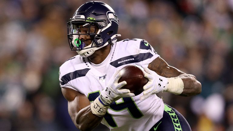 DK Metcalf tuvo un gran día para los Seahawks con 160 yardas recibidas, incluida una captura de sellado del juego