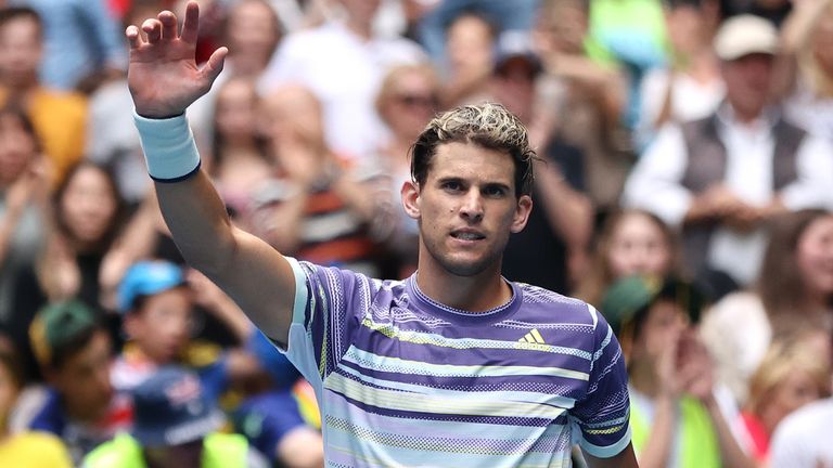 Dominic Thiem se vio obligado a profundizar durante su partido de segunda ronda en el Abierto de Australia