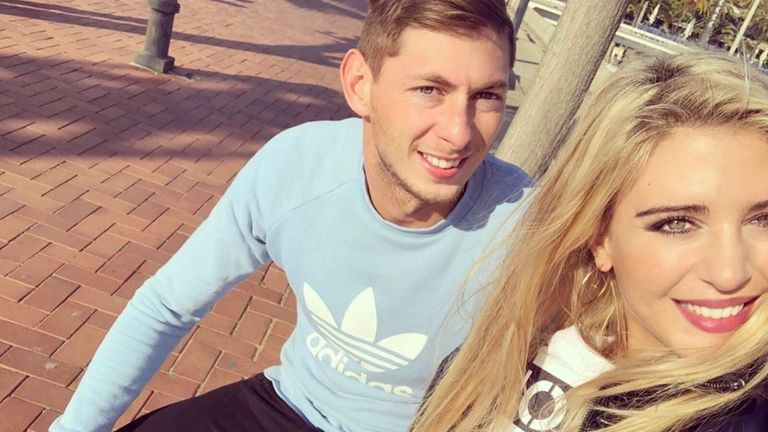 Sala with his girlfriend Berenice Schkair