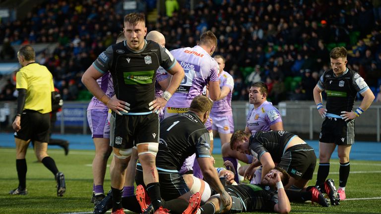 Glasgow and Exeter delivered a thriller at Scotstoun Stadium