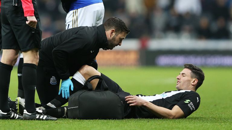 Fabian Schar also suffered a hamstring injury
