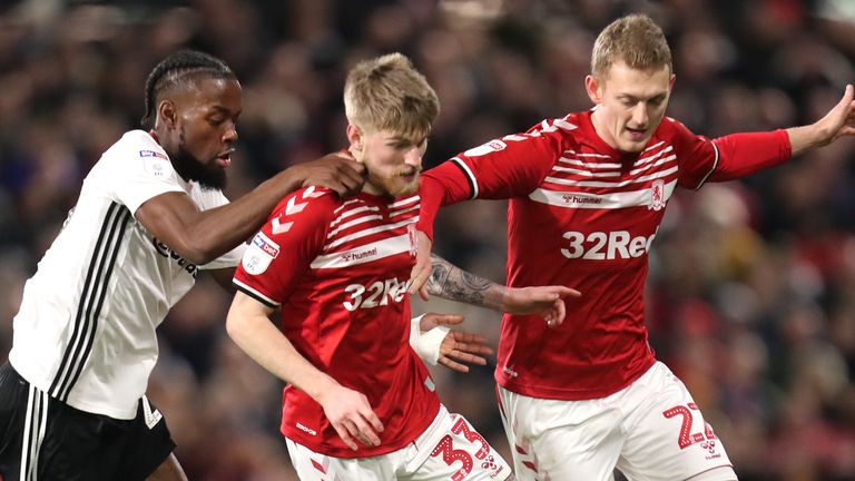 Josh Onomah in action for Fulham in the first half on Friday night