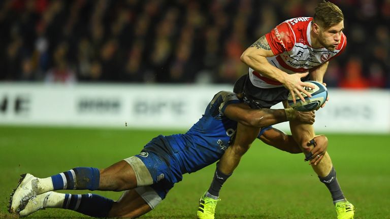 Jason Woodward was among the try-scorers in Gloucester's win over Bath