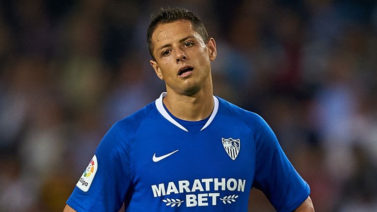 Javier Hernandez had struggled to establish himself in Sevilla's starting line-up