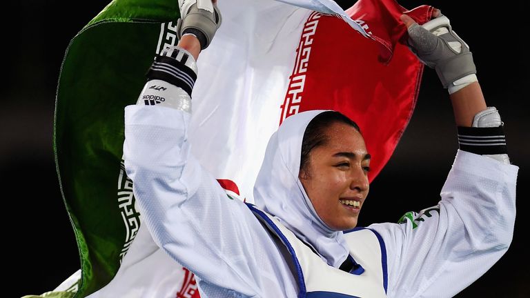 Kimia Alizadeh won a bronze medal in taekwondo in the 2016 Rio Olympics