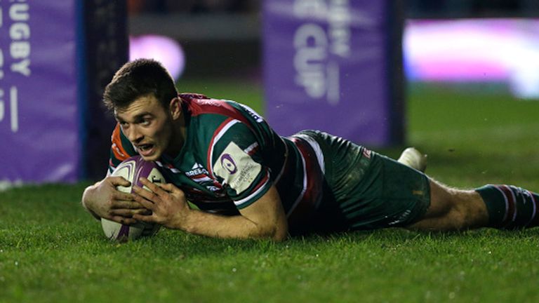 Ben White scores Leicester's third try in their home victory