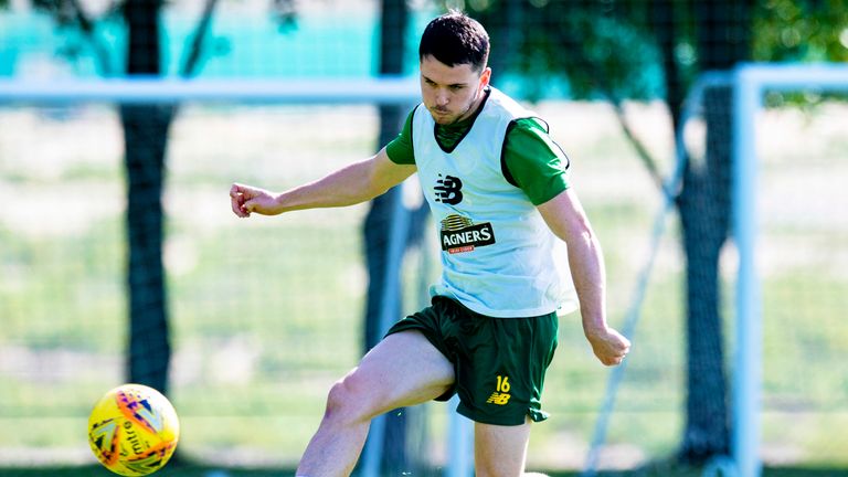Lewis Morgan has left Celtic's training camp in Dubai