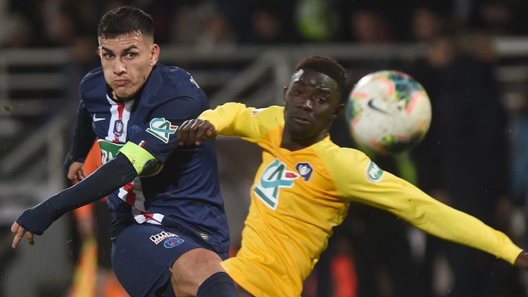 Pablo Sarabia estuvo en el marcador de Paris Saint-Germain en la Copa de Francia