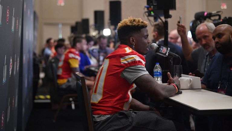 The Chiefs and San Francisco 49ers held their first individual media days on Tuesday