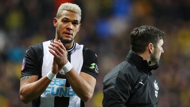Image of Joelinton sustained a rib injury during Newcastle's FA Cup win at Oxford but could return for the trip to Arsenal on Sunday