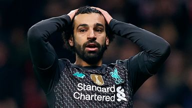 Mohamed Salah had a difficult night during Liverpool's defeat to Atletico Madrid