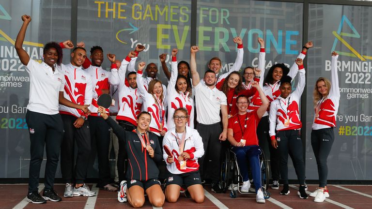 Team England athletes gathered in Birmingham last summer to mark the countdown to the 2022 Commonwealth Games