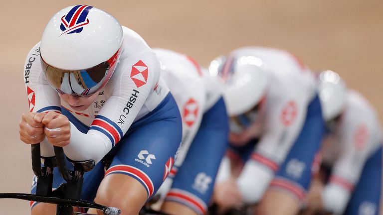Great Britain had to settle for silver in the women's team pursuit after being beaten by the USA at the Track Cycling World Championships in Berlin.