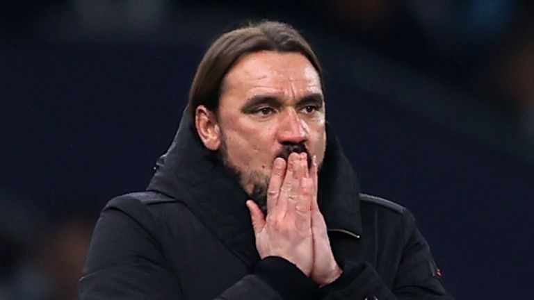 Daniel Farke admits Norwich are all but down