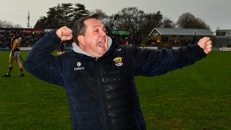 Davy Fitzgerald celebrates at full-time