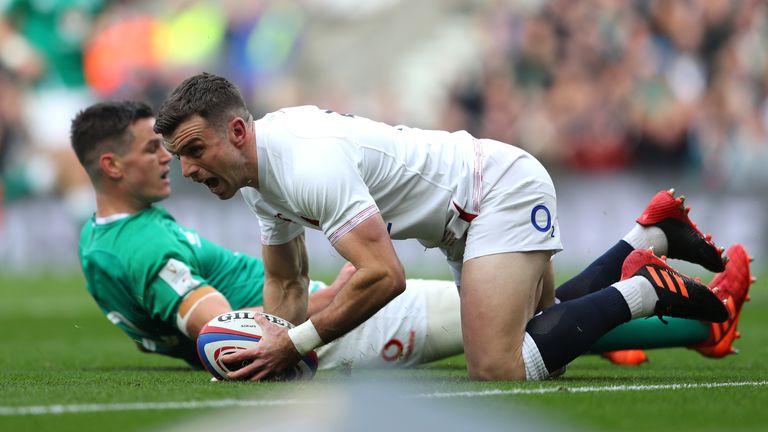 George Ford notched the opening try on nine minutes, as Johnny Sexton spilled the ball in-goal