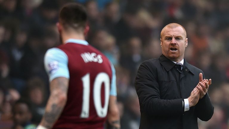 Sean Dyche and Danny Ings earned promotion to the Premier League during their time together at Burnley