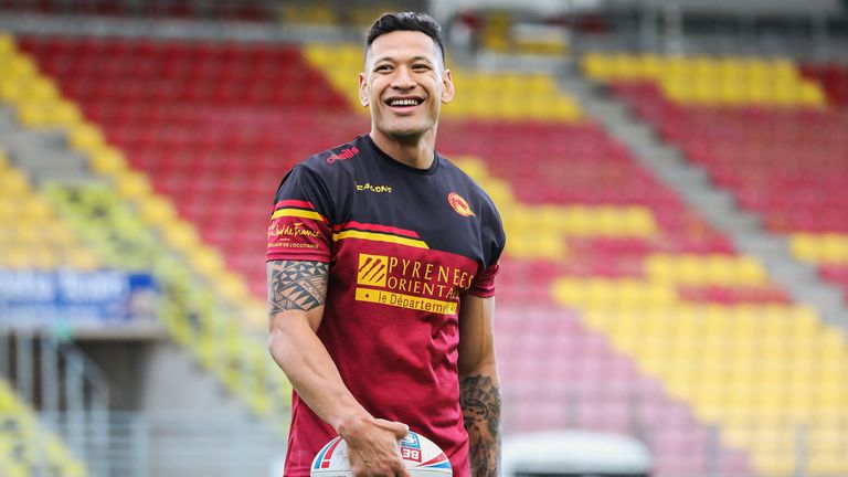 Israel Folau has been left out of Catalans' squad for the trip to Wakefield