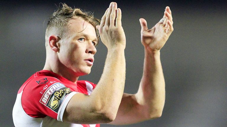 St Helens' Jonny Lomax says lockdown gave him a chance to spend time with his young family but that he has also been training hard ahead of the sport's return this weekend