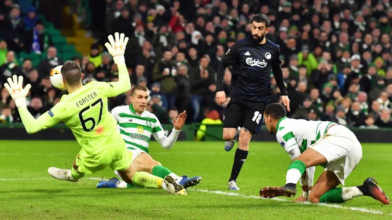 Copenhagen knocked Celtic out in the Europa League Round of 32