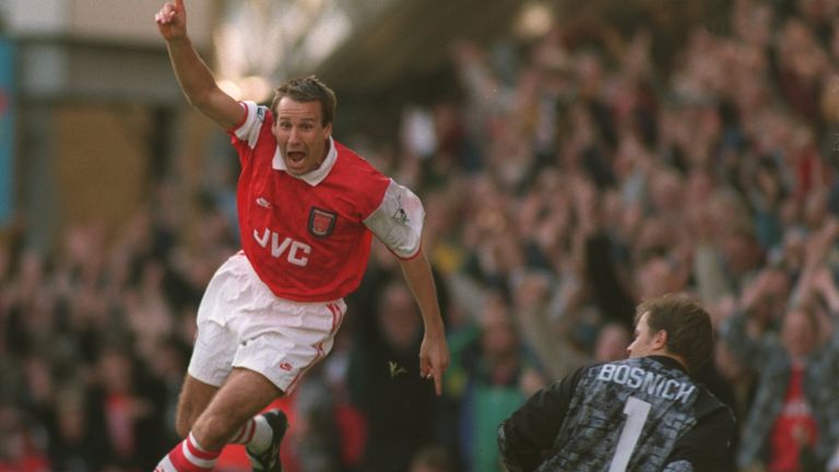 Merson won two titles in his 12 years at Arsenal