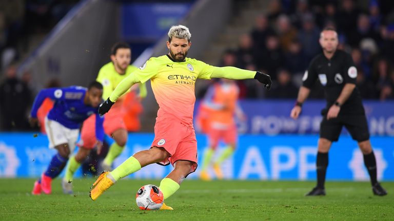 Sergio Agüero se convirtió en el último jugador del Manchester City en fallar un penal