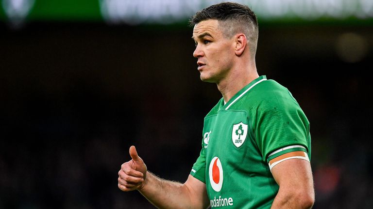 Ireland skipper Johnny Sexton scored all of his side's points via a try, conversion and four penalties