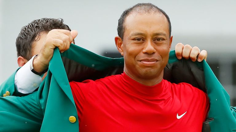  Will Woods get to defend his Masters title next month? 