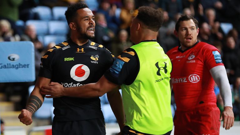 Zach Kibirige scored twice for Wasps at the Ricoh Arena