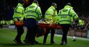 Torreira taken off on stretcher at Pompey