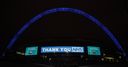Wembley lights up to thank NHS