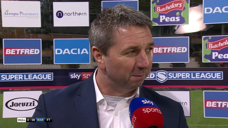 Warrington's Steve Price chats to Sky Sports after his side destroyed Hull FC at the KCOM