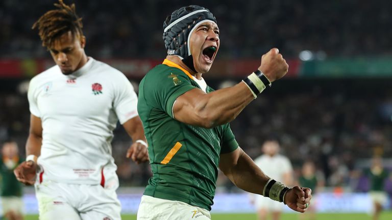 Cheslin Kolbe anotó el try que aseguró la Copa del Mundo para los Springboks