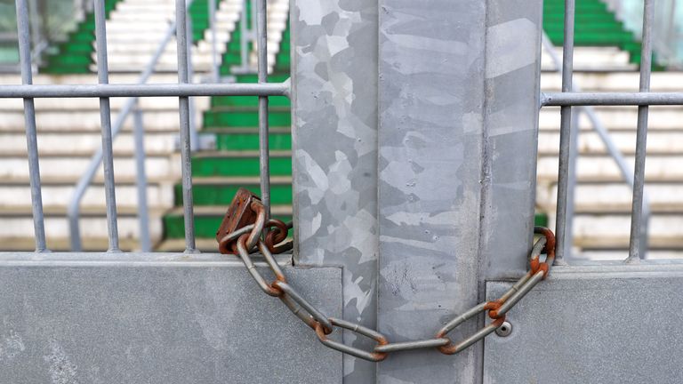 El deporte se ha cerrado en todo el mundo debido a la propagación de COVID-19