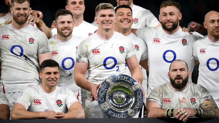 The victory saw England lift the Triple Crown - victories over Ireland, Scotland and Wales - for the first time since 2016