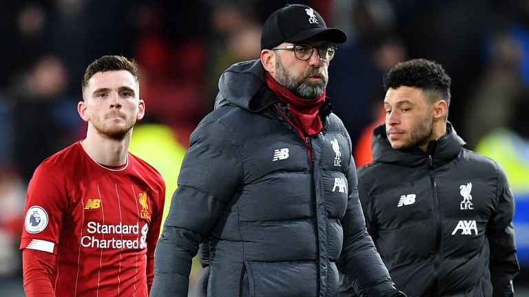 Jurgen Klopp's Liverpool need just two wins to secure the Premier League title
