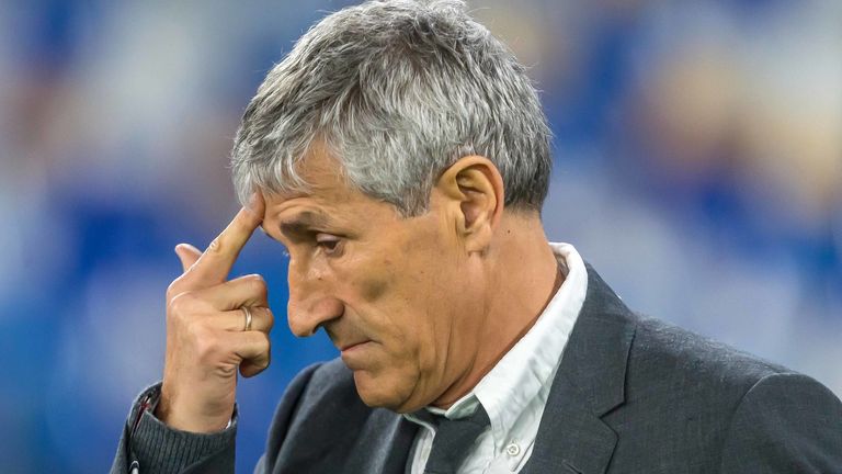 Quique Setien se hizo cargo en Barcelona en enero