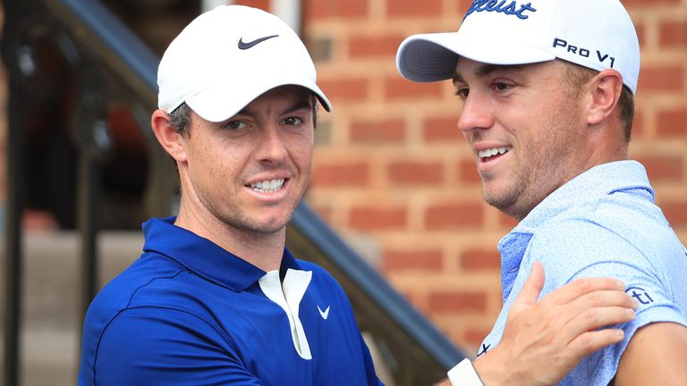 Rory McIlroy is out with Justin Thomas in the penultimate group