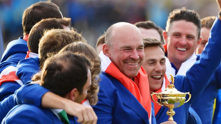 Thomas Born a guidé l'Europe vers une victoire convaincante au Golf National 